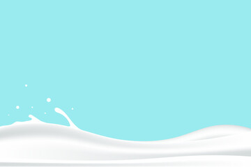 milk or yogurt wave background