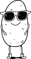 cartoon character chef with glasses