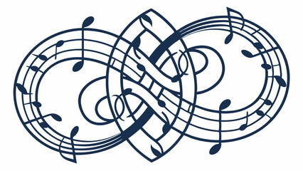 treble clef on white background