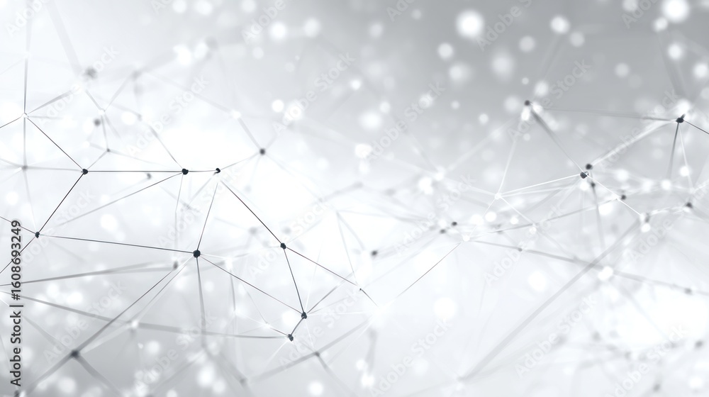 Poster abstract network design in grayscale