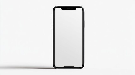 Modern smartphone mockup on a plain background