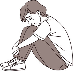 vector illustration of a man with a sword