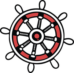 Obraz premium vector illustration of a compass