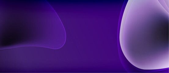 Abstract purple shapes blend, creating smooth gradients. Darker tones transition into lighter hues. Minimalist design evokes calm feeling.