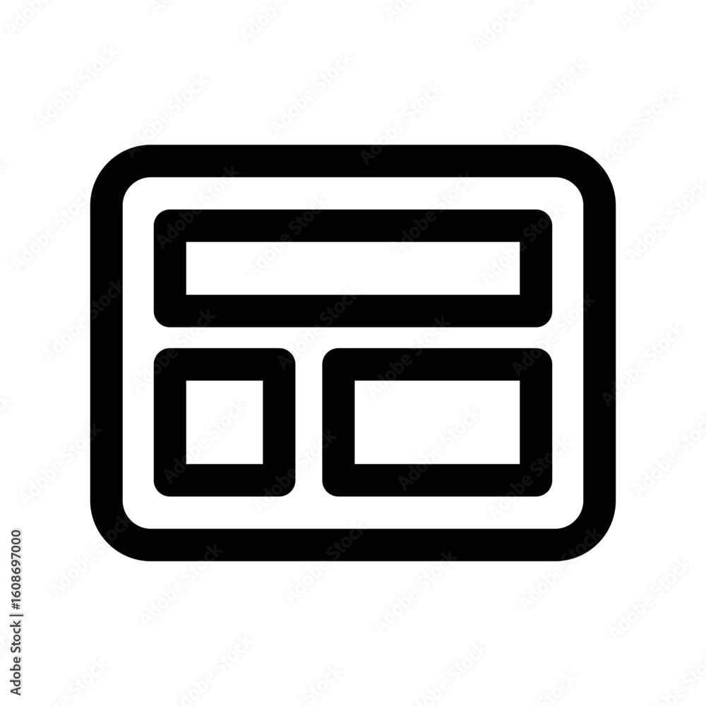 Poster webpage icon vector from web design set