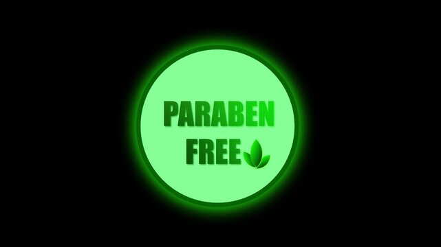 Organic natural product branding paraben free green eco label animation motion graphics. Organic natural product packaging paraben free green eco label animation clean design.