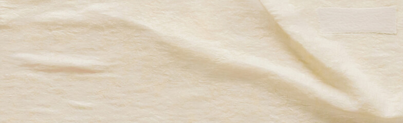 Cream Soft Fabric Texture with Gentle Folds