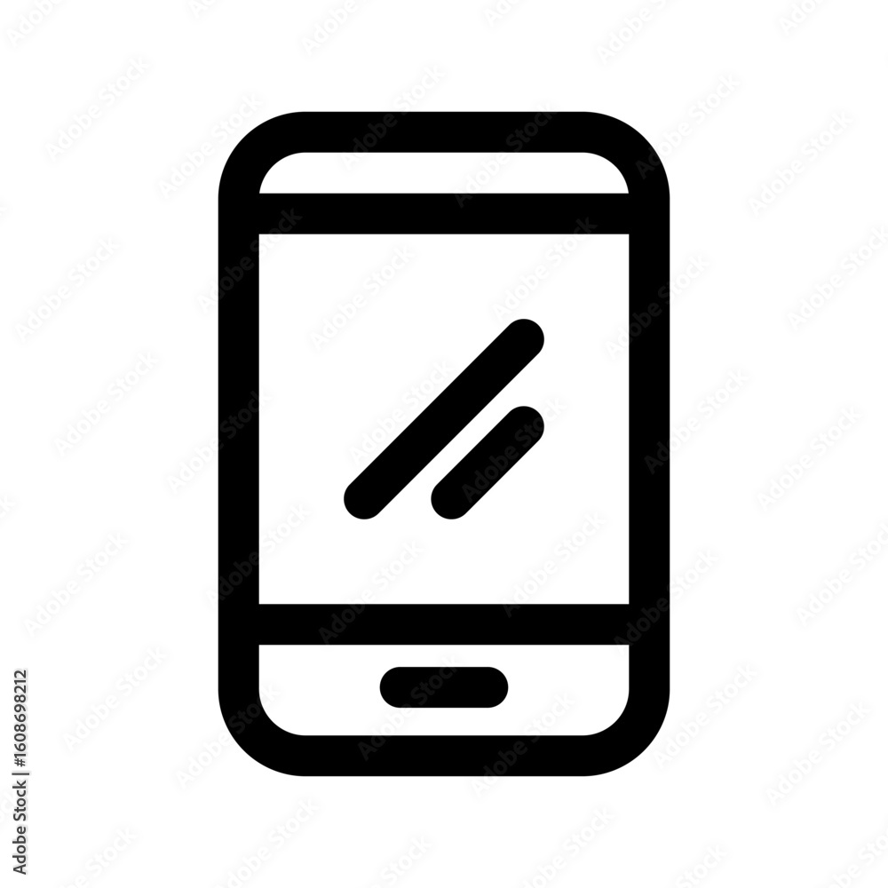 Poster smartphone icon vector from web design set