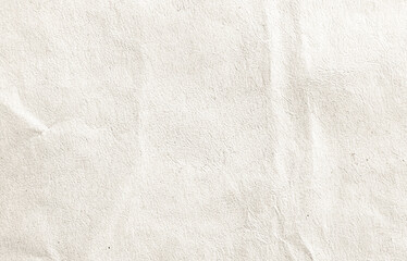 Wrinkled Light Beige Paper Texture Background