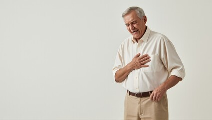 The elderly suddenly suffers from chest pain