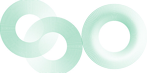 Green white abstract background overlap layer on bright space with circles effect decoration. Modern banner with lines style. Graphic design element stripes concept for flyer, card, or brochure cover