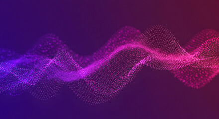 Purple Pink Digital Wave Gradient Background
