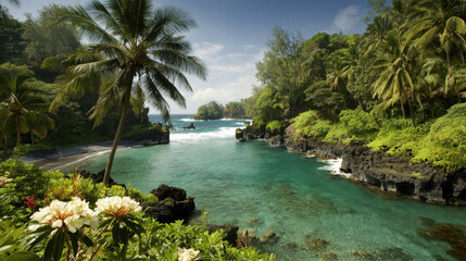 capture vibrant essence of hawaii showcasing its unique flora and fauna