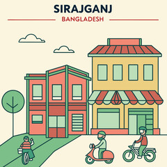 Obraz premium seamless pattern with houses