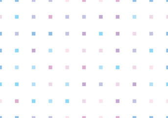 Pastel Square Dotted Seamless Vector Pattern | Minimal Geometric Background
