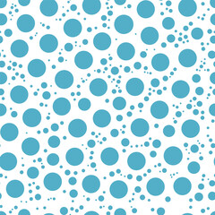 Pastel Color Polka Dots Seamless Vector Illustration | Soft Pattern Design