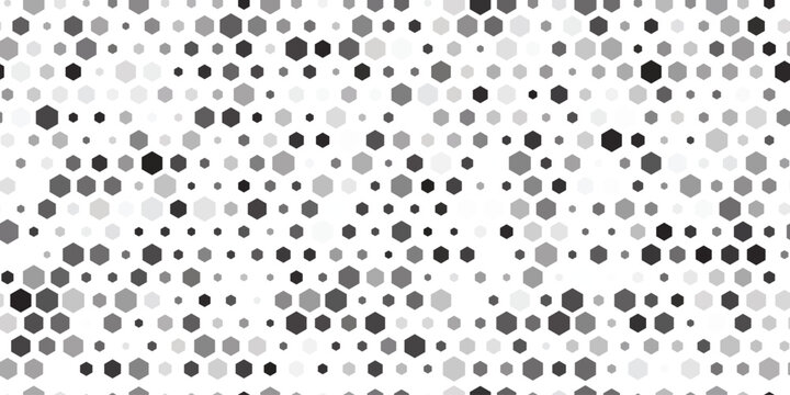 Geometric Seamless Hexagon Shapes Vector Illustration | Modern Pattern Background