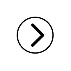 A single black arrow icon pointing to the right in a bold, minimal style for digital use