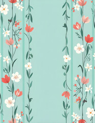 flower-print wallpaper pattern