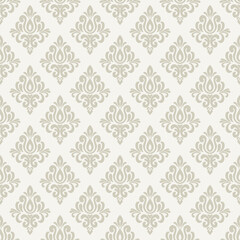 Fototapeta premium damask seamless pattern vector for wallpaper, this damask pattern vector is ideal for textiles, packaging and elegant damask pattern vector prints