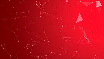 Abstract network design, red background