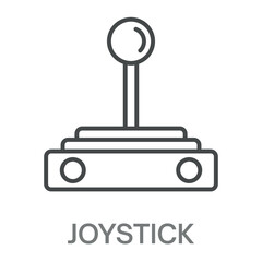 Joystick Line Icon, Simple Style Design Outline Symbol Illustration For Logos And More