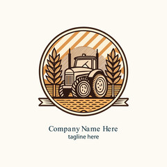 agriculture logo design vector 