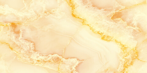 A close-up warm colored marble surface with gold veining, create a luxurious and elegant natural stone texture design.