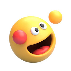 happy smiley face 3D