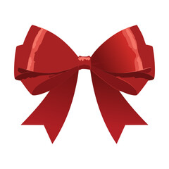 Vibrant Red Gift Ribbon Bow