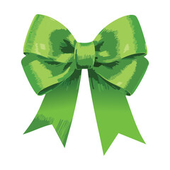 Subtle Olive Green Ribbon Bow