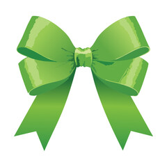 Lush Bright Green Ribbon Bow