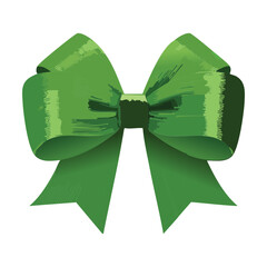 Fresh Green Ribbon Gift Bow