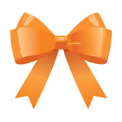 Vibrant Bright Orange Gift Bow