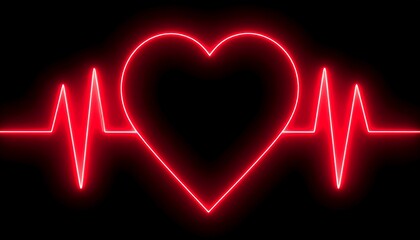 Red heartbeat graphic