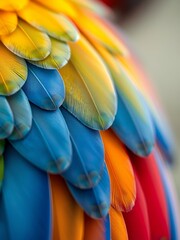 Obraz premium Vibrant Feathered Mosaic