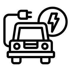 electric car icon