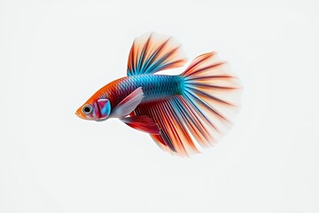 Fototapeta premium Dancing Colors: The Graceful Betta