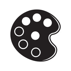 "Paint Palette Silhouette Icon"
