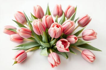 Soft Elegance of Pink Tulips