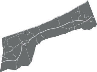 Minimalist Gaza Strip Map &ndash; Palestinian Territory Vector Illustration
