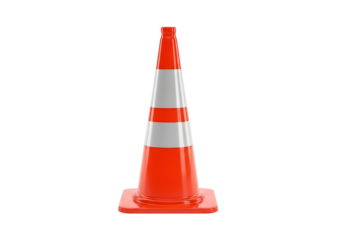 traffic cone isolated on white