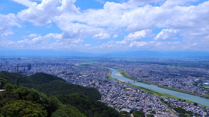 岐阜城からの岐阜市街方向1