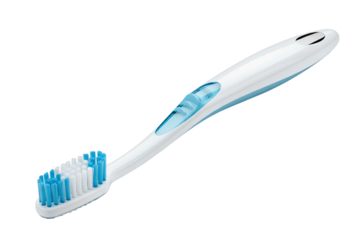 toothbrush with toothpaste isolated