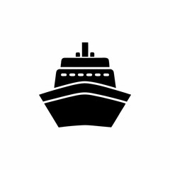 creative details cruise ship icon vector illustration	