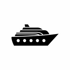 creative details cruise ship icon vector illustration	