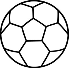Obraz premium Soccer Ball Graphic Icon. Geometric Design for Sports or Team Logo