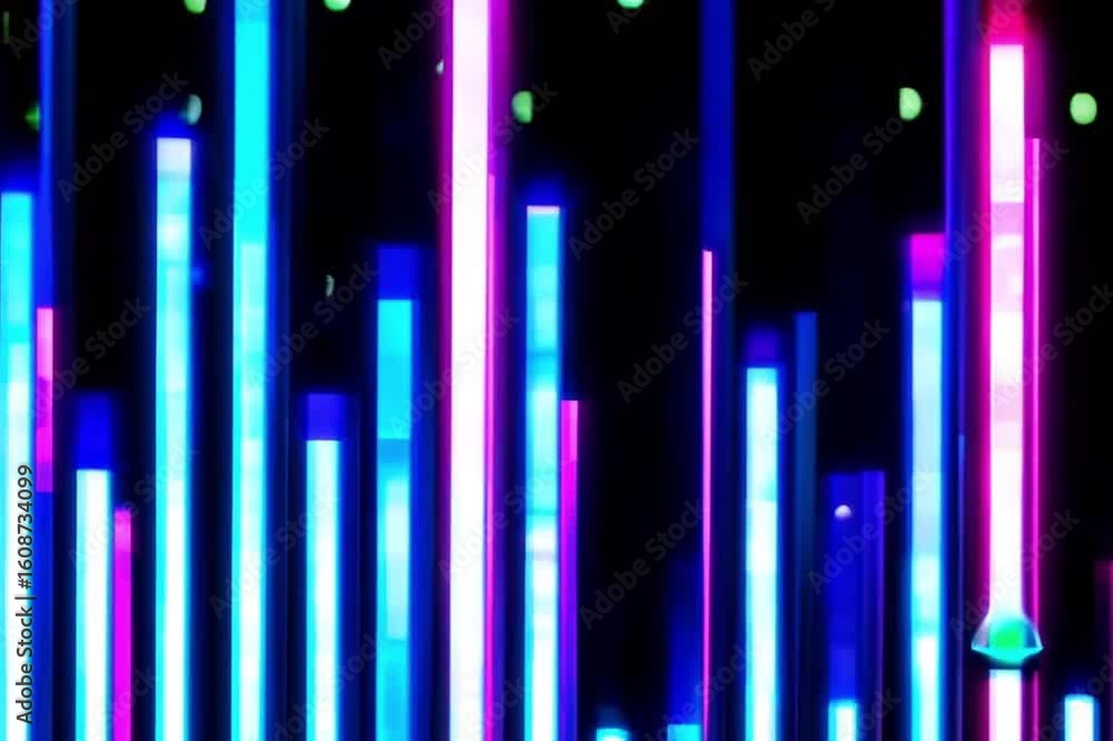 Poster dynamic light patterns. a vibrant display of colorful light streaks creates a sense of energy and mo