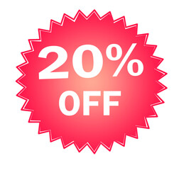 gradient color discount badge stock illustration on white background