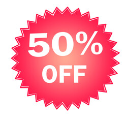 gradient color discount badge stock illustration on white background